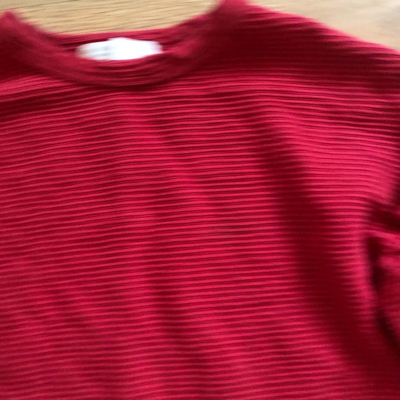 Zara Red Ruffle Sleeve Dress - Picture 3 of 7